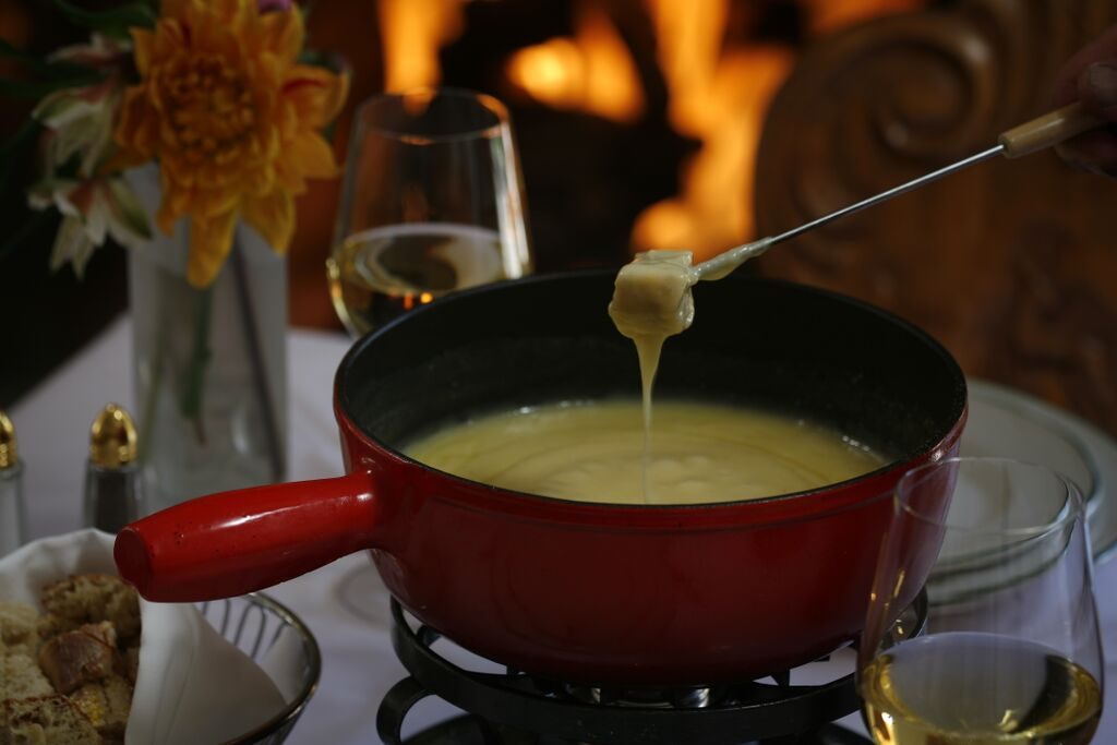 fondue at Goldener Hirsch