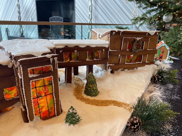 The Lodget at Blue Sky gingerbread house
