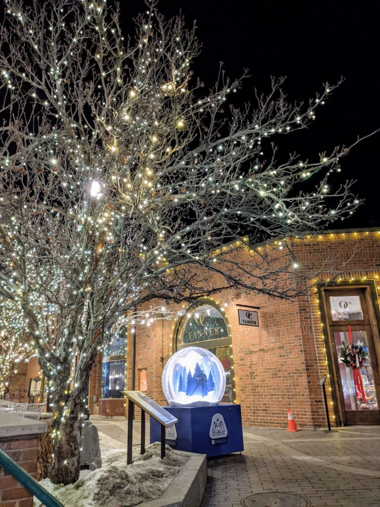 Park City Main Street Snow Globe