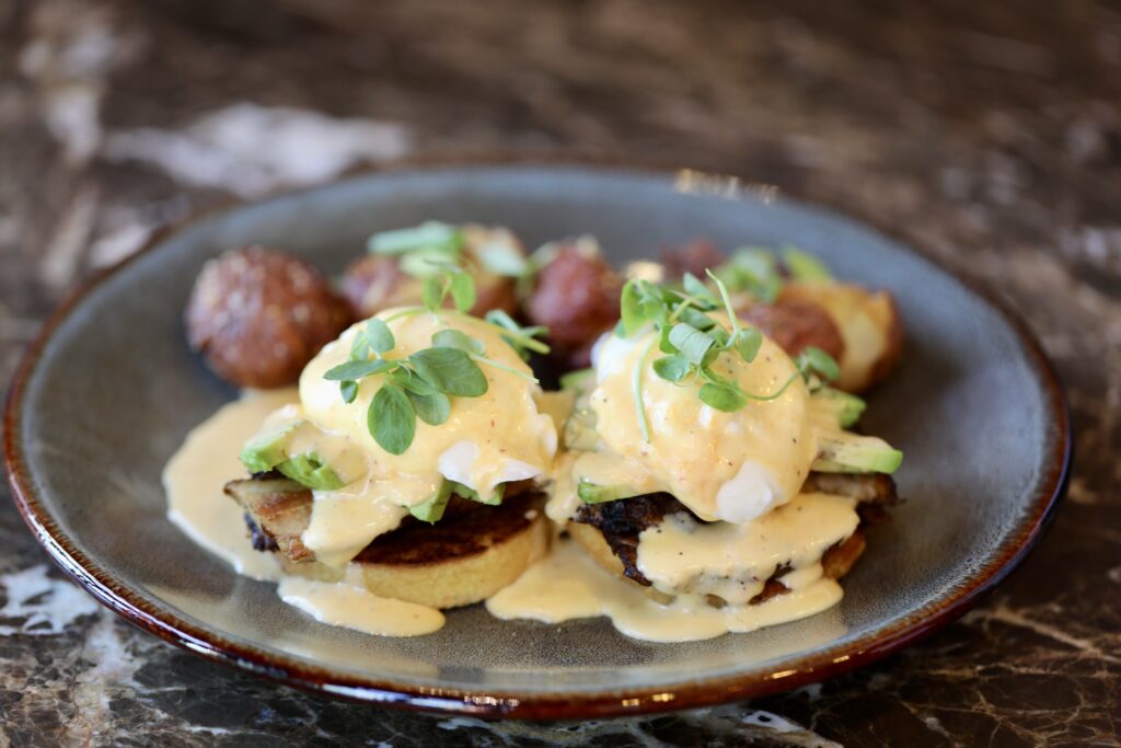 Escala Provisions Eggs Benedict
