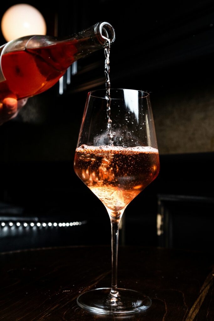 Wine Pour Stock Image