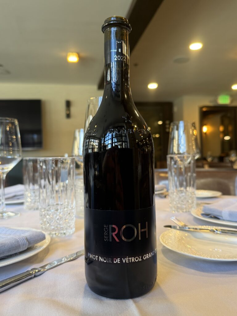 Serge Roh “Pinot Noir de Vétroz” – Valais, Switzerland